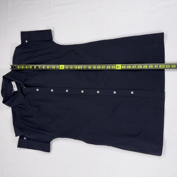 Madewell Collared Button Front Mini Shirtdress Womens XXS True Black - Picture 13 of 13
